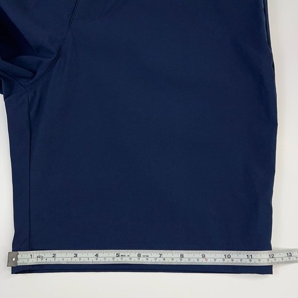Adidas Mens Adicross Golf Shorts Navy Blue Flat Front Stretch Nylon Blend 38 New - Picture 7 of 12